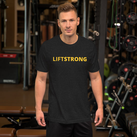 "LIFTSTRONG" Soft T-Shirt: Black